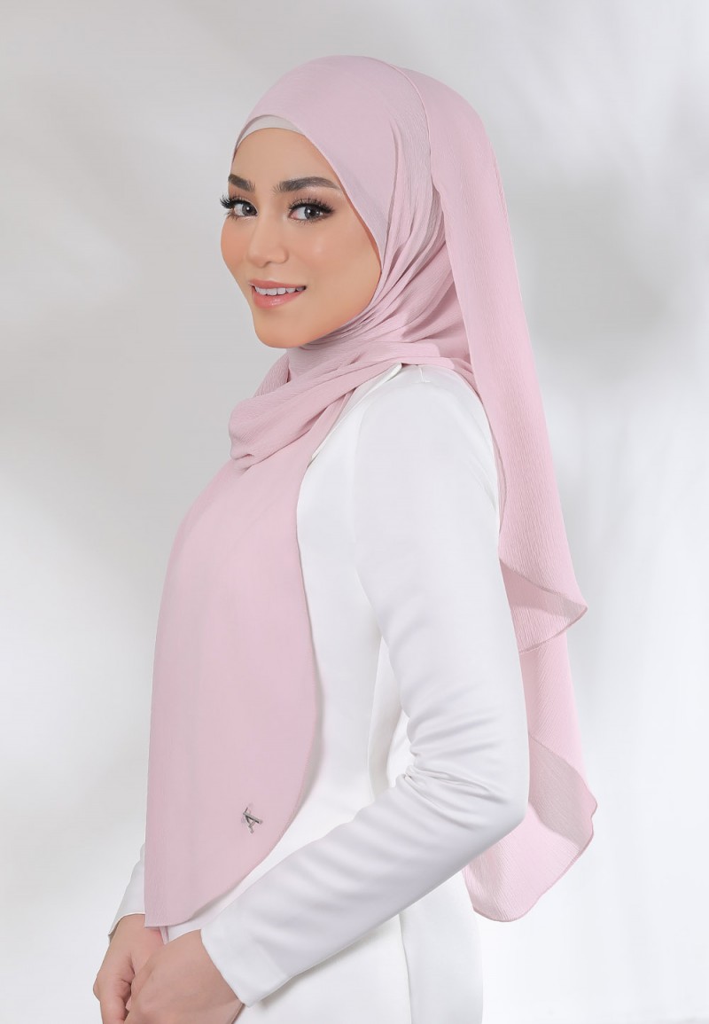 SHAWL CREASE CHIFFON PLAIN 79