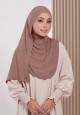 TASNEEM INSTANT SHAWL IN BRICK BROWN