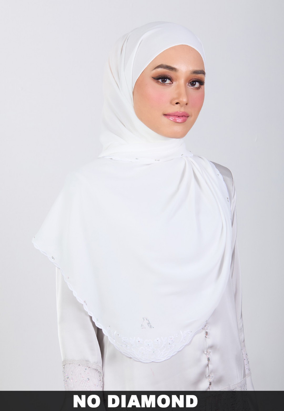SHAWL BLOOMARIA PLAIN EMBROIDERY