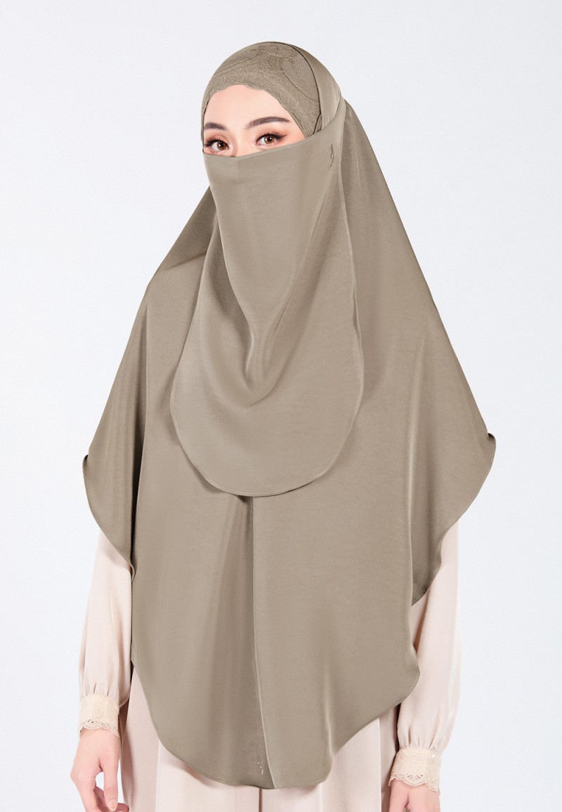 KHIMAR NAJIAH PLAIN LACE