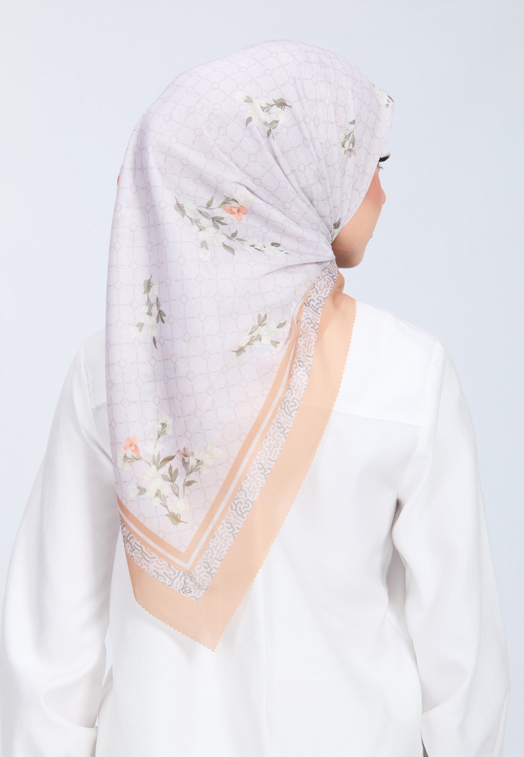 SQ TAMRAH VOILE PRINTED LASERCUT