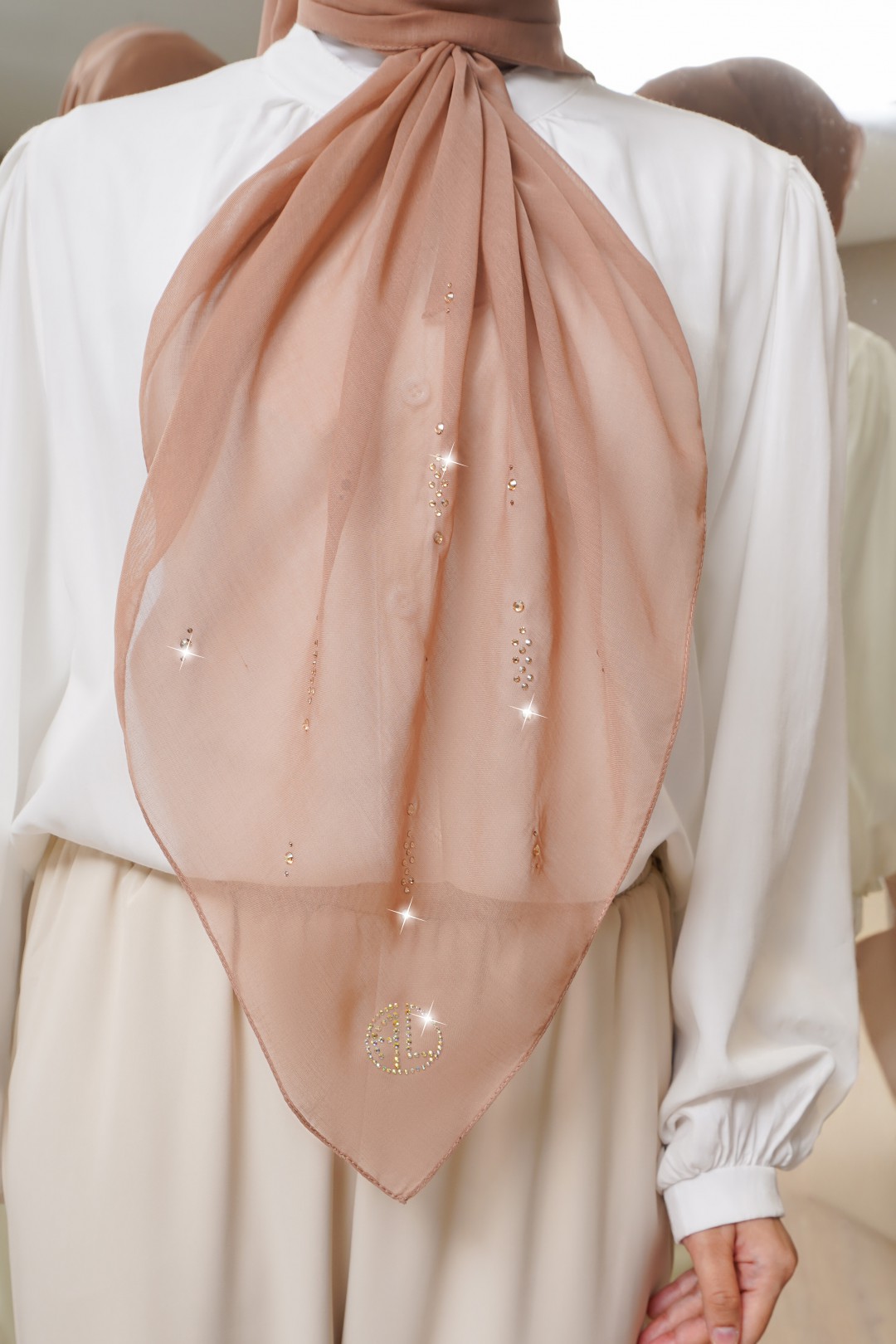 SQUARE AYLA VOILE PLAIN DIAMOND