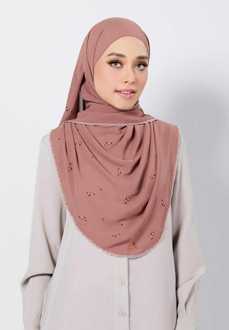 SHAWL ADORA PLAIN EMBROIDERY