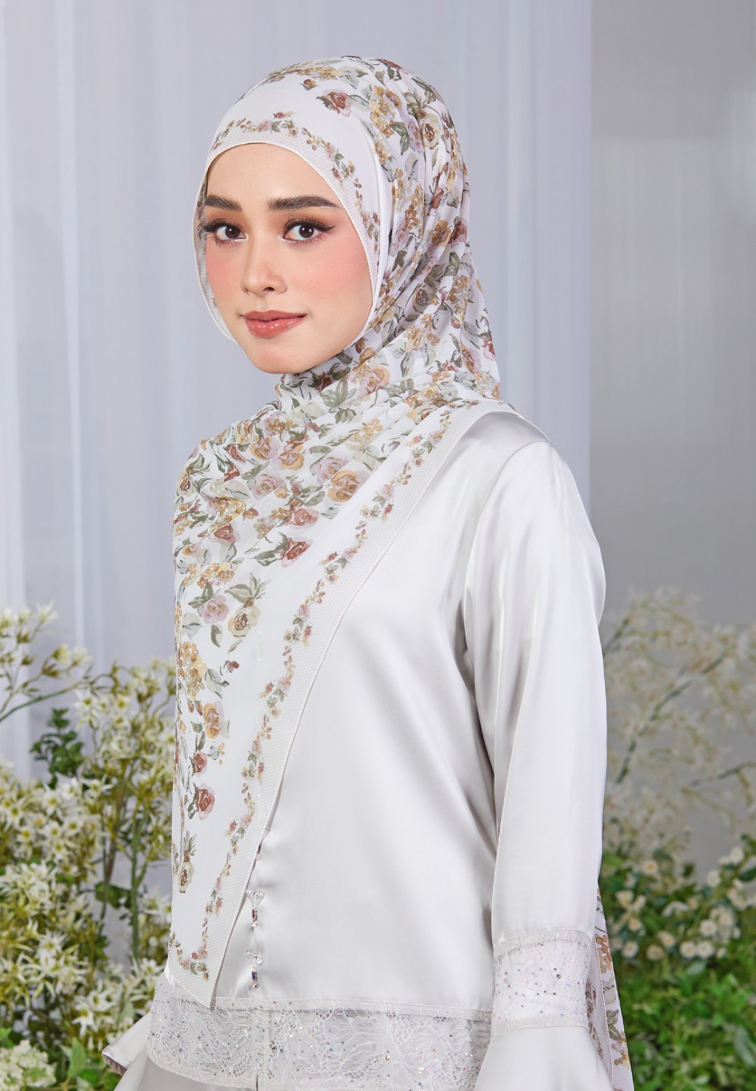 SHAWL DREAMY BLOOM PRINTED