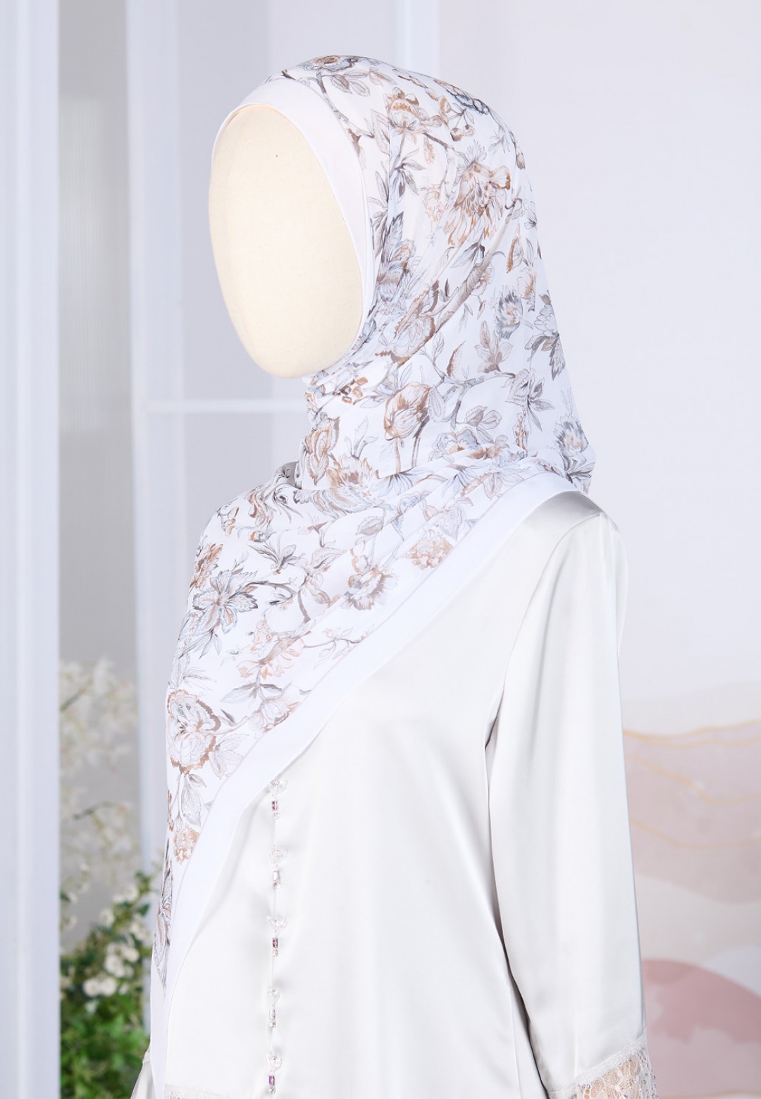SHAWL ROSELLURE PRINTED