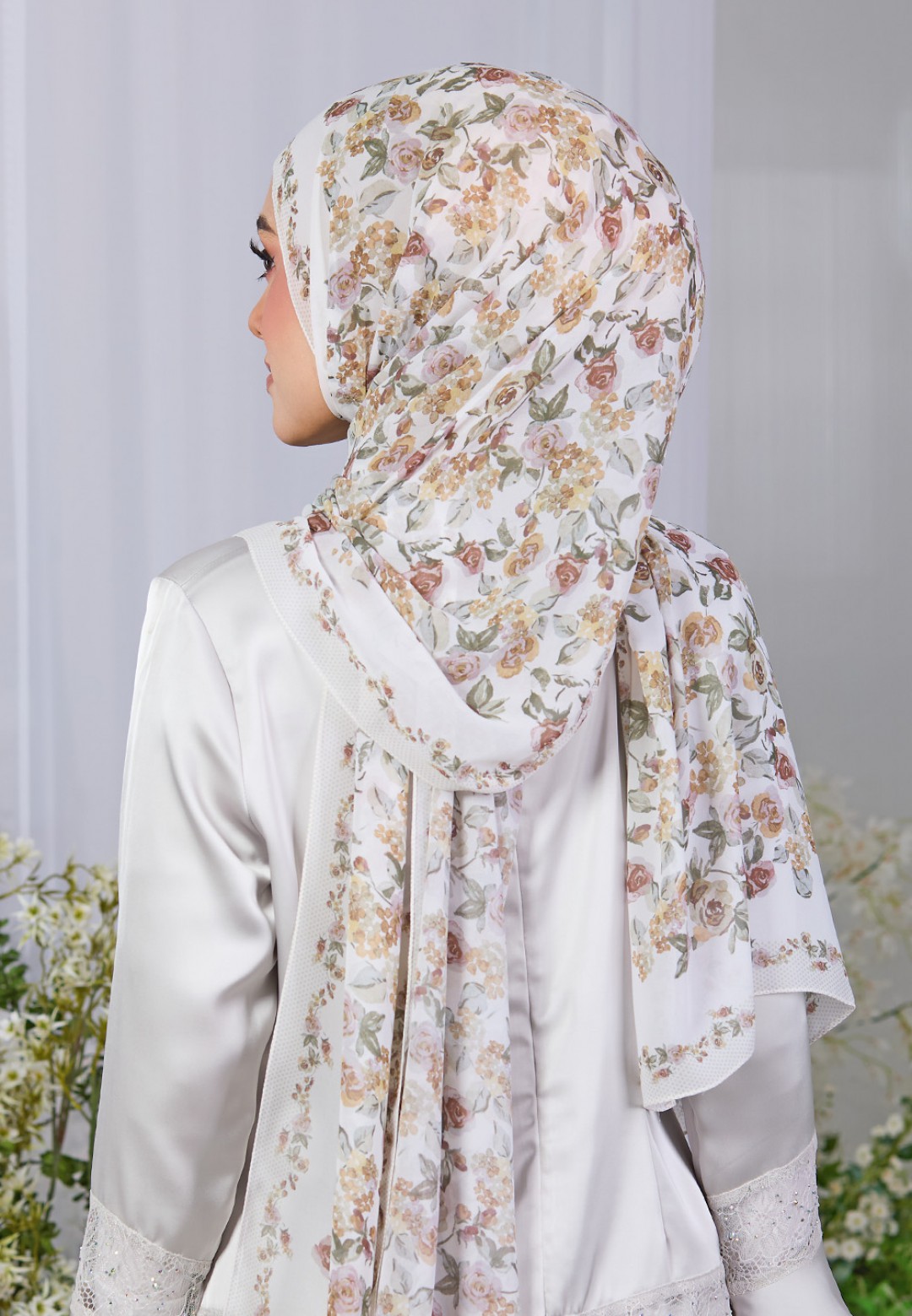 SHAWL DREAMY BLOOM PRINTED