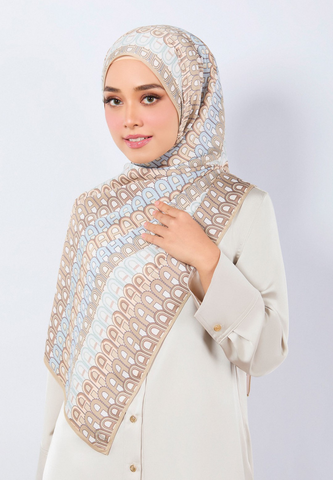 SHAWL A MONO PRINTED