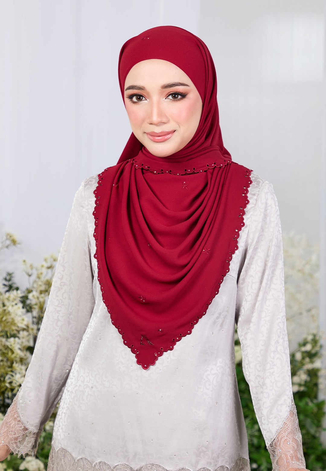 SHAWL ZARRA PLAIN EMBROIDERY