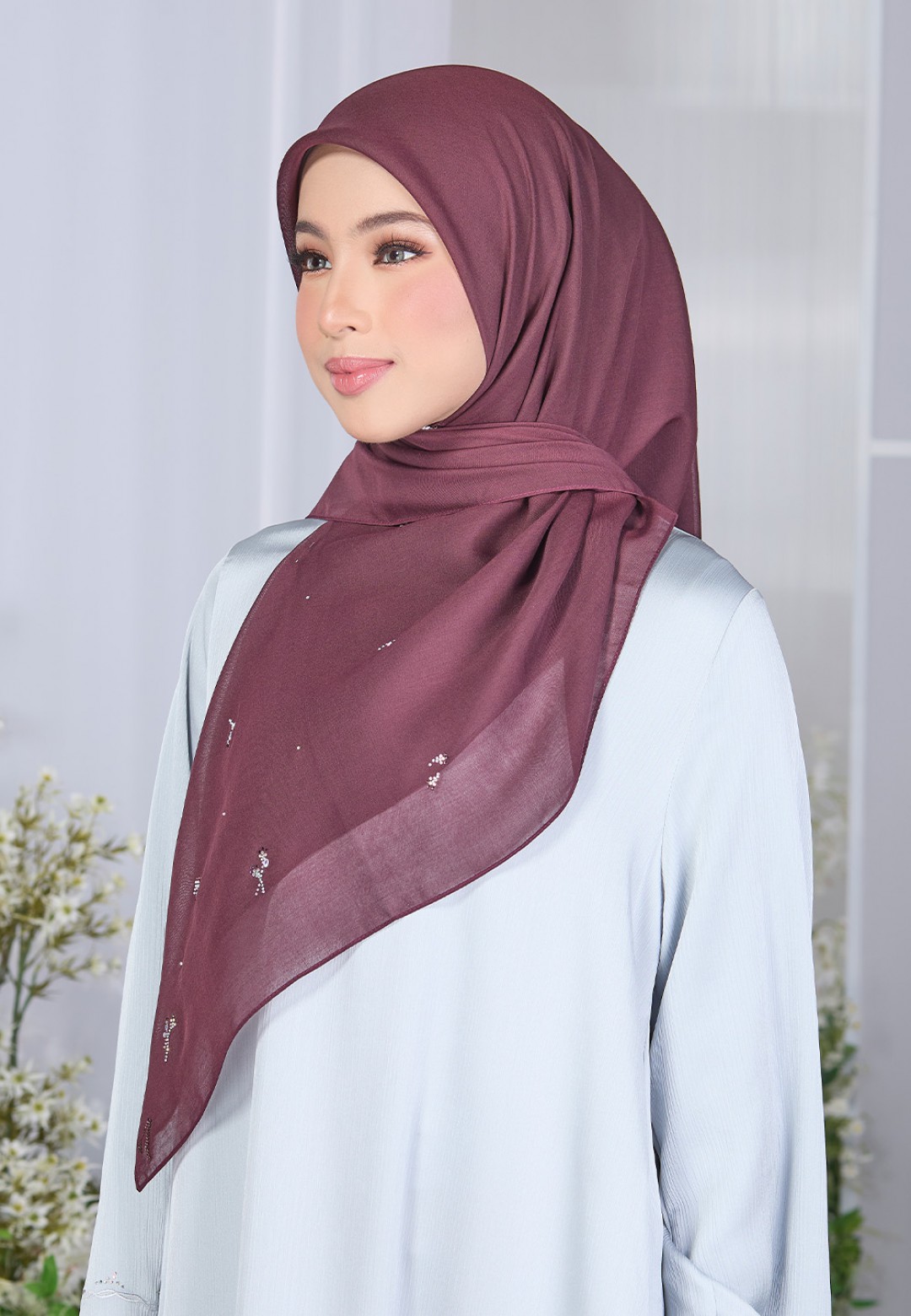 SQ PETALISCENT VOILE PLAIN DIAMOND