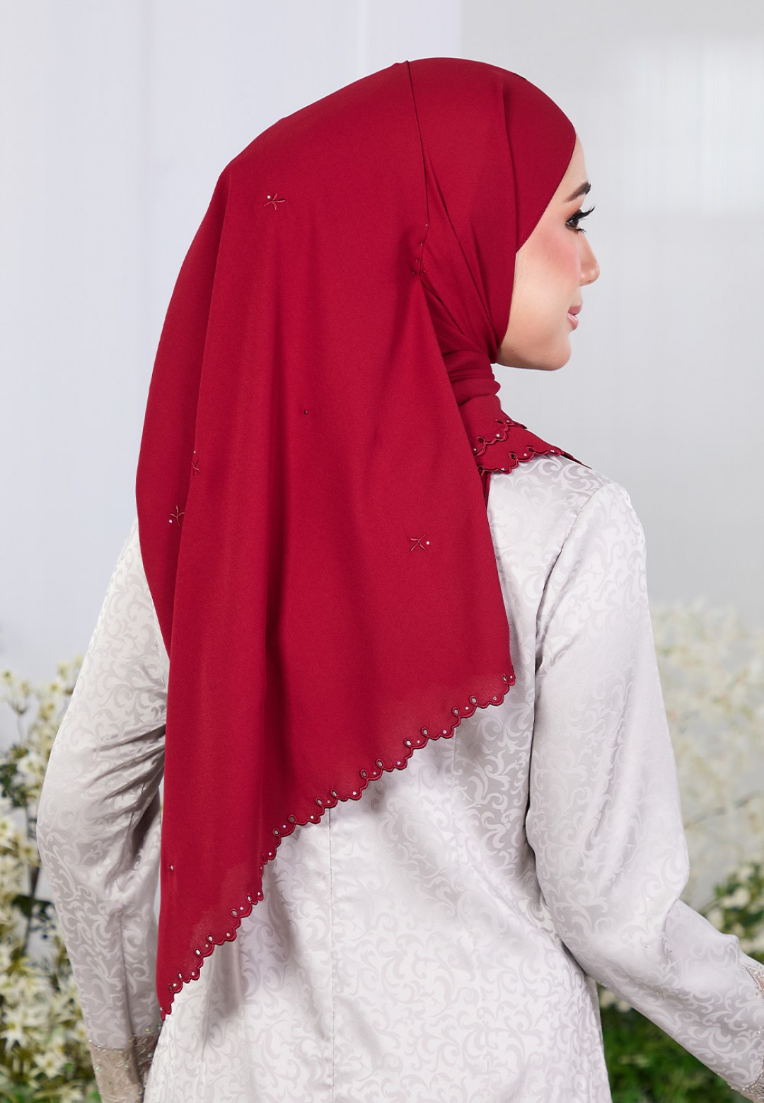 SHAWL ZARRA PLAIN EMBROIDERY