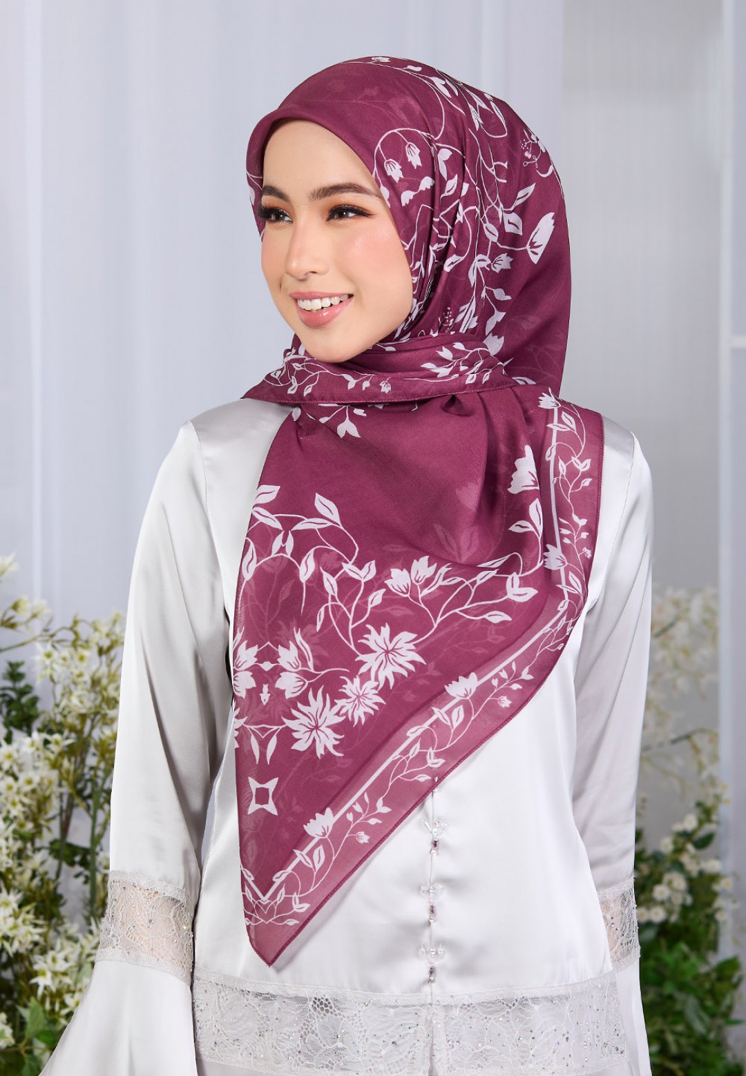 SQ SUMEYYAH VOILE PRINTED LASERCUT