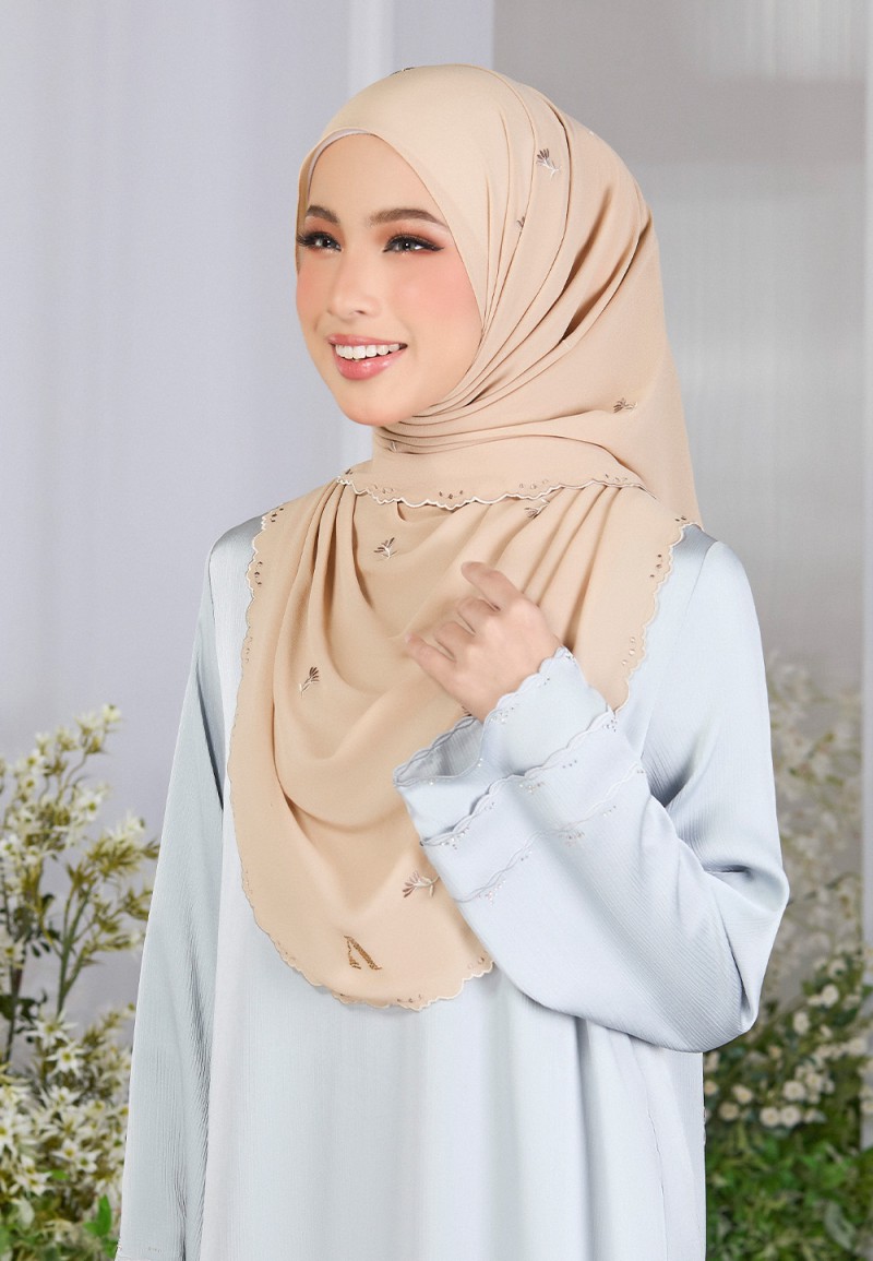 SHAWL FIORE PLAIN EMBROIDERY