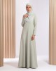 BUSHRA JUBAH IN PALE GREEN