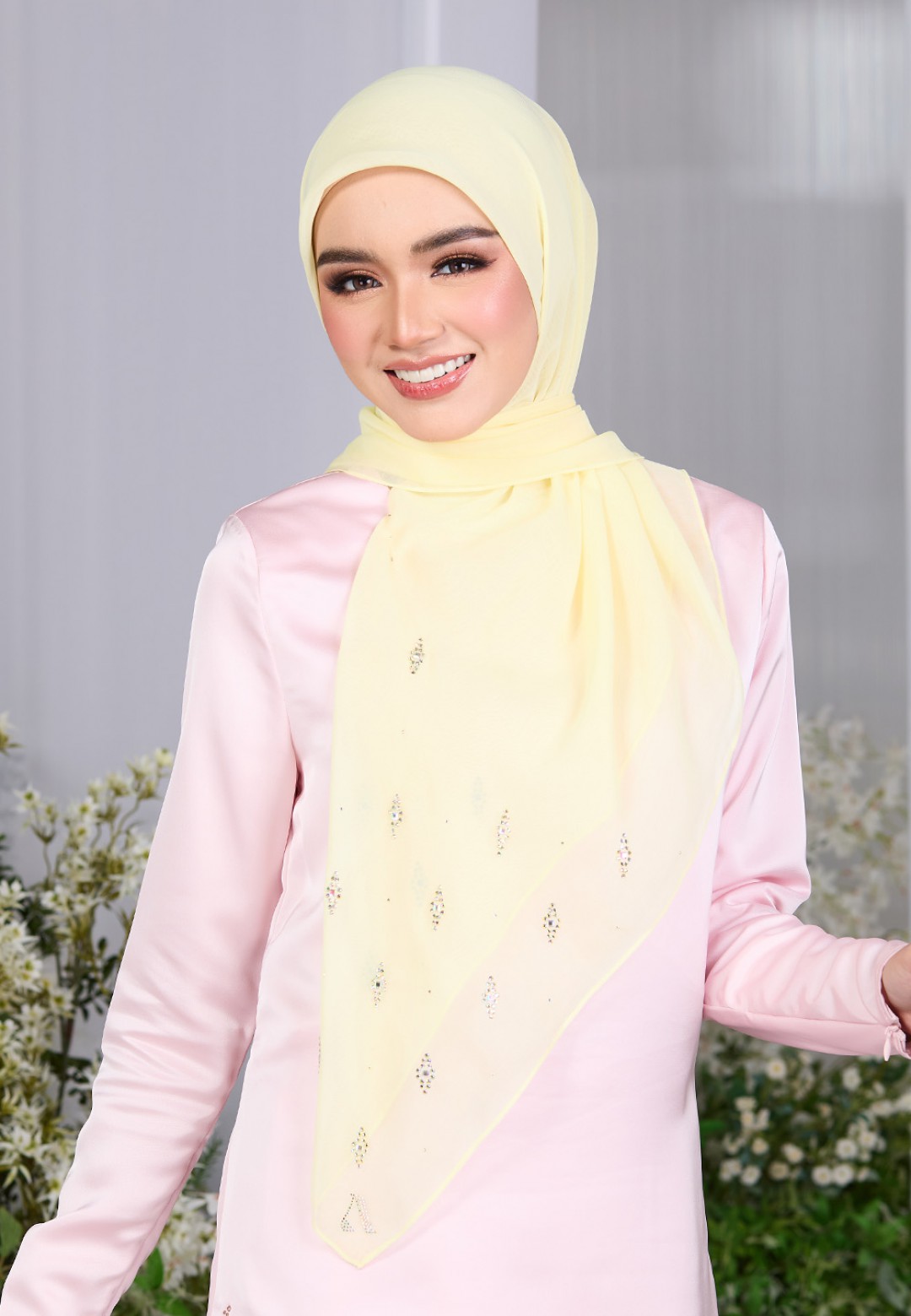 SQ DAZELLE VOILE PLAIN DIAMOND