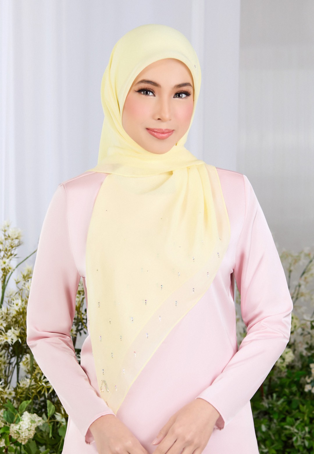 SQ GLORIBLOOM VOILE PLAIN DIAMOND