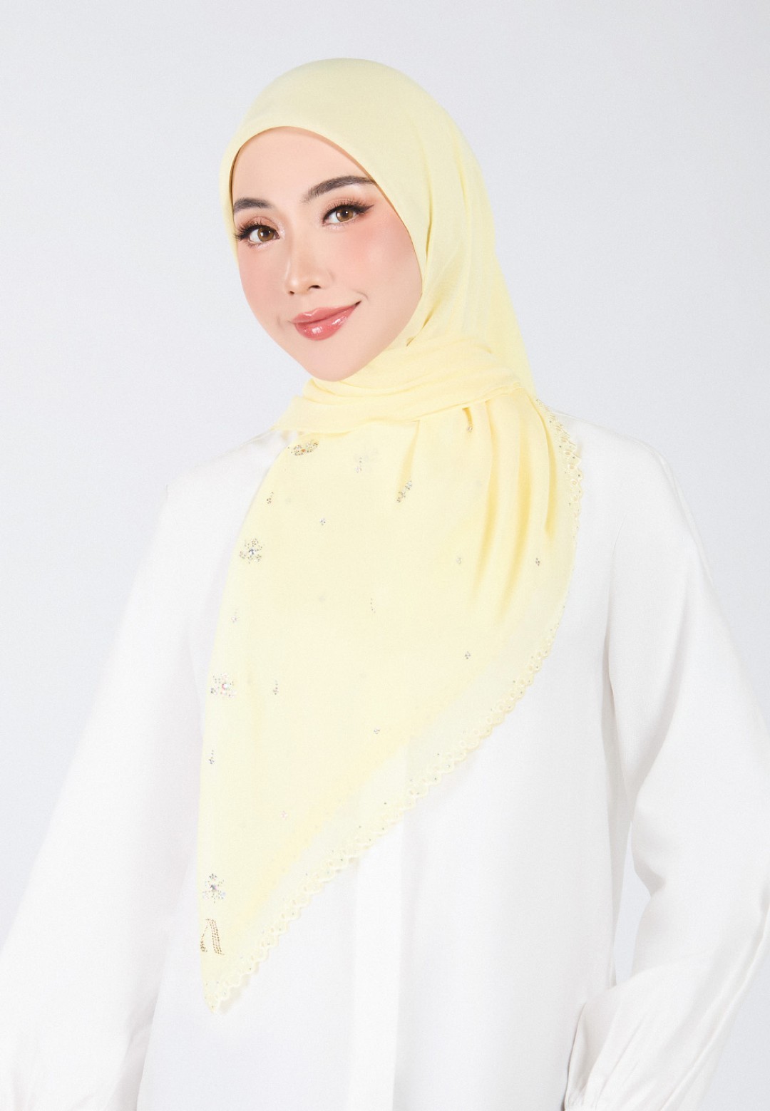 SQ ARIA GLEAM VOILE EMBROIDERY DIAMOND