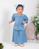 ELMA BAJU KURUNG PLAIN IN BLUE (BABY)