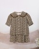 ELMA BAJU KURUNG PRINTED IN BROWN (BABY)