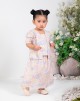 FADYA BAJU KURUNG PRINTED IN PINK (BABY)