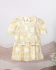 FADYA BAJU KURUNG PRINTED IN BEIGE (BABY)