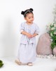 FAYQA BAJU KURUNG PRINTED IN GREY (BABY)