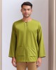 KURTA GHAZI IN LIME GREEN