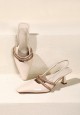 RHEA SLINGBACK HEELS IN BEIGE