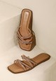 ELLIE SPARKLE SANDALS IN BEIGE