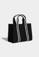 HARPER CANVAS TOTE IN BLACK (MIDI)