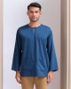 KURTA GHAZI IN BLUE OPAL