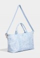 BOTANICAL FOLDABLE BAG IN BLUE TOILE