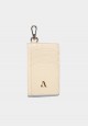 ICONIC MONO CARD HOLDER IN BUTTERMILK