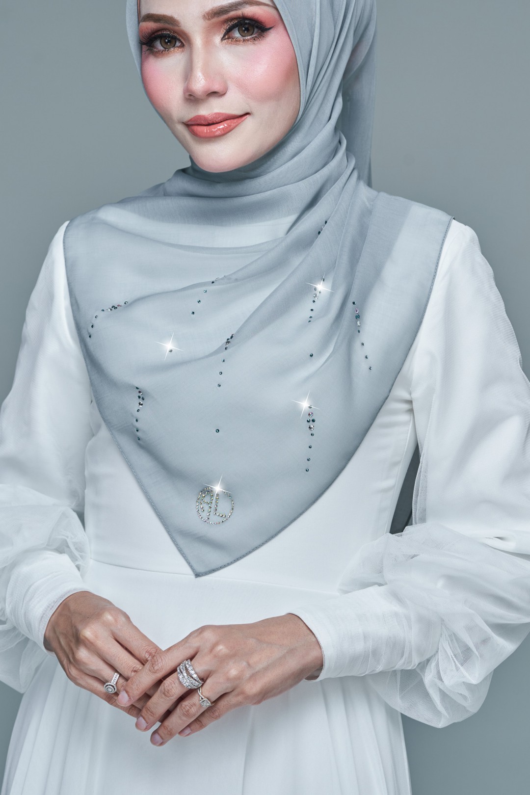 SQ MAIRA VOILE PLAIN DIAMOND