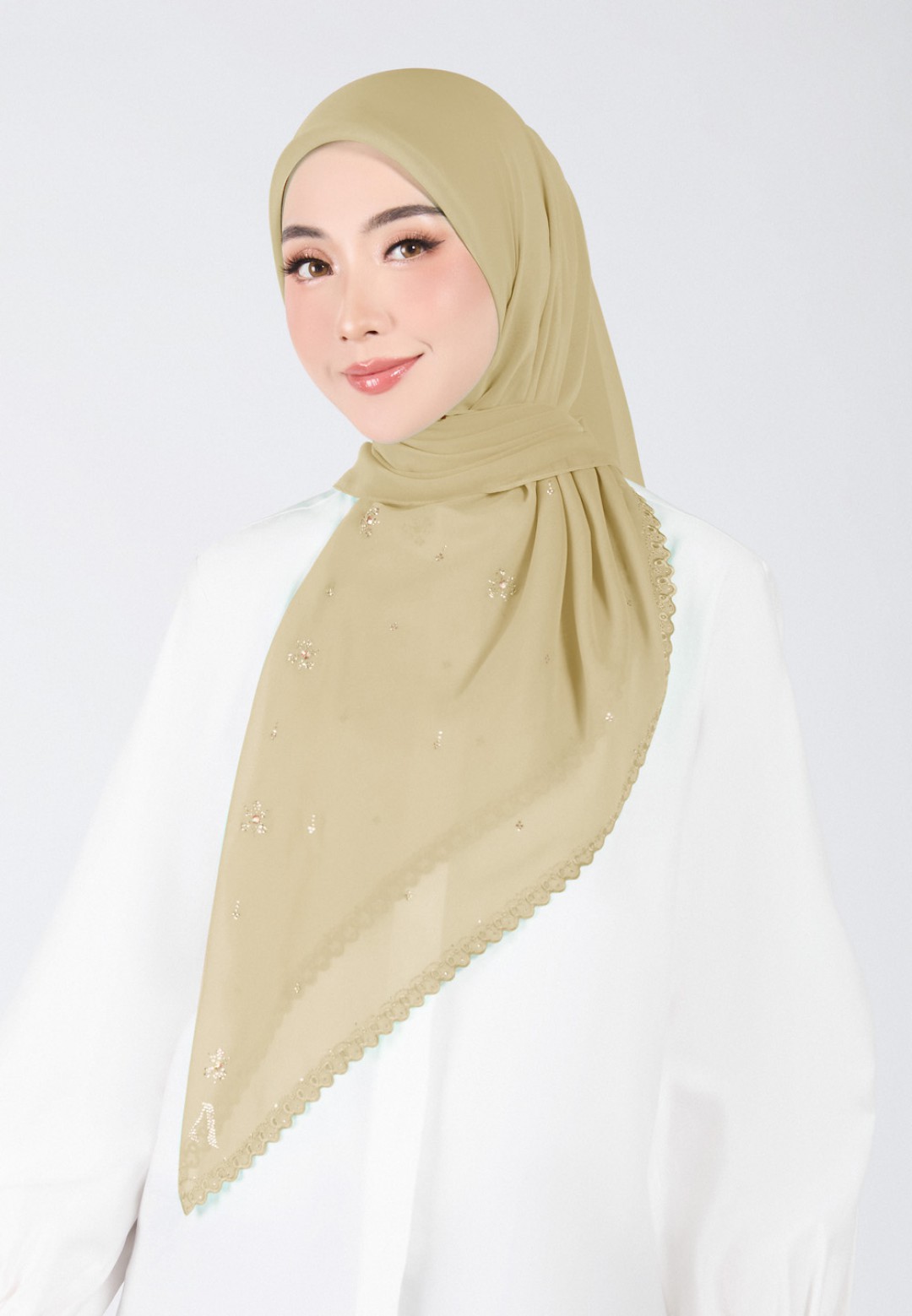 SQ ARIA GLEAM VOILE EMBROIDERY DIAMOND