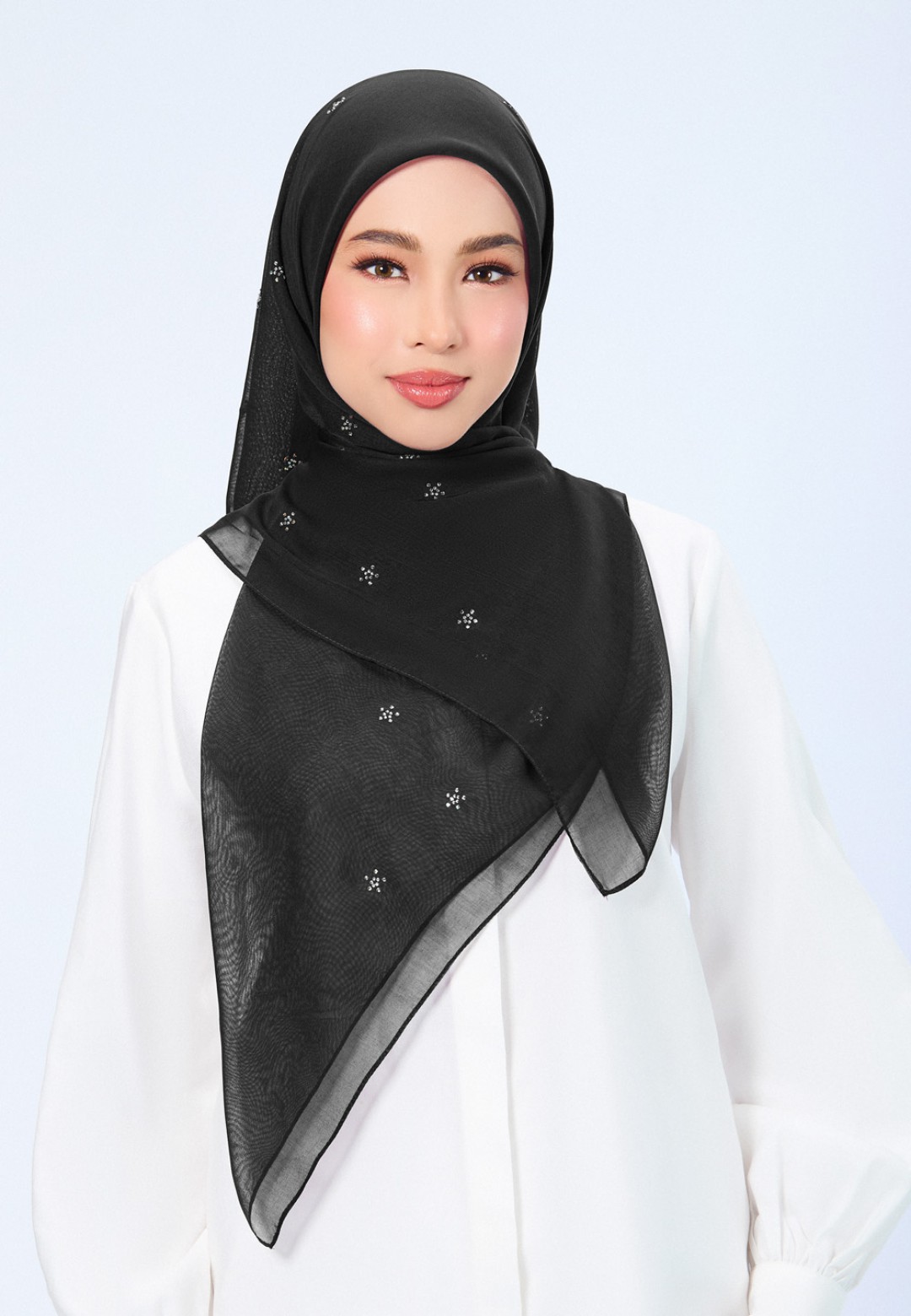 SQ FLORELLIS VOILE PLAIN DIAMOND
