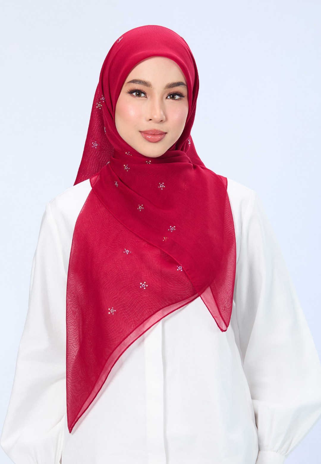 SQ FLORELLIS VOILE PLAIN DIAMOND