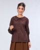 CLARENCE BLOUSE IN CHOCOLATE BROWN