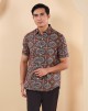 EZRA SHIRT IN COCOA BROWN