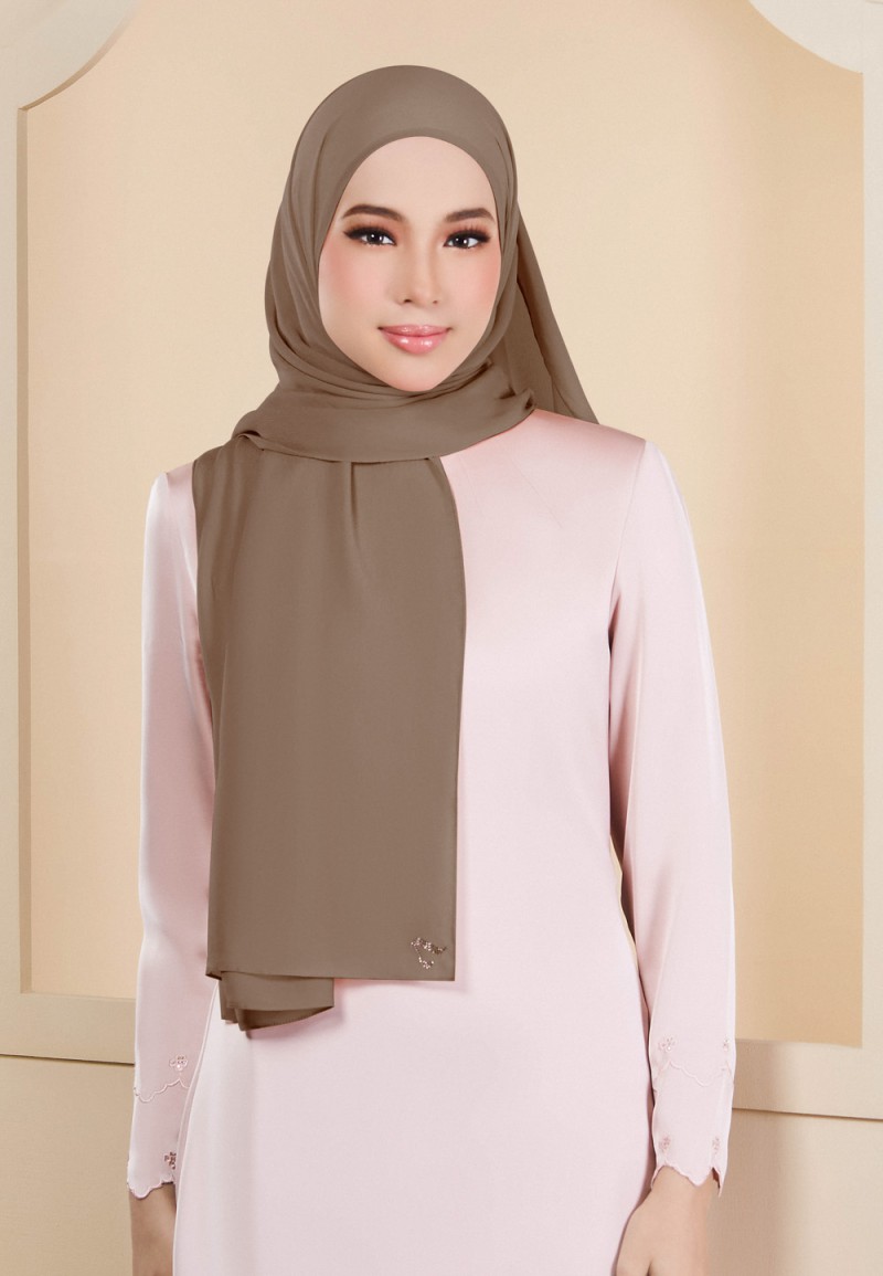 SHAWL HOUDA SILKY CHIFFON PLAIN