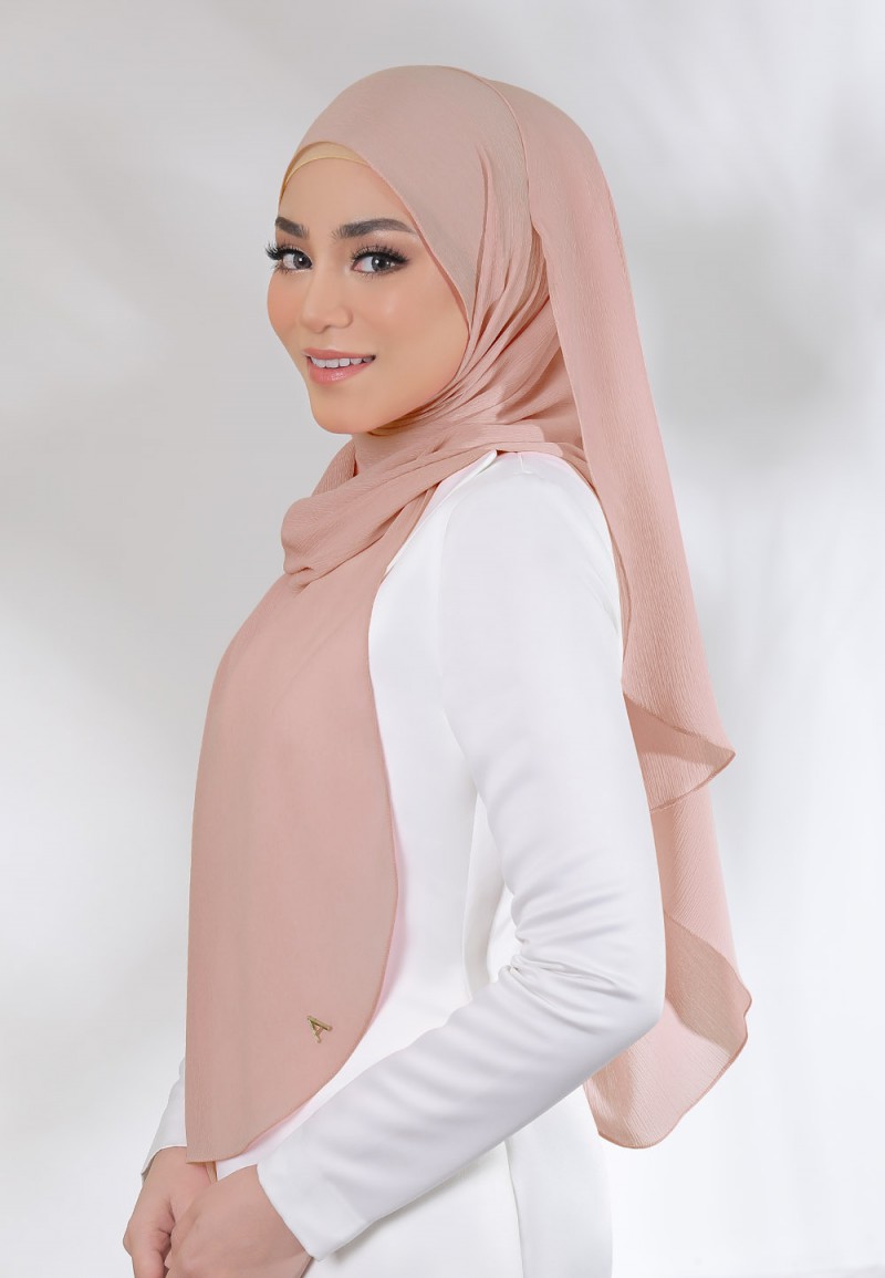 SHAWL CREASE CHIFFON PLAIN 79