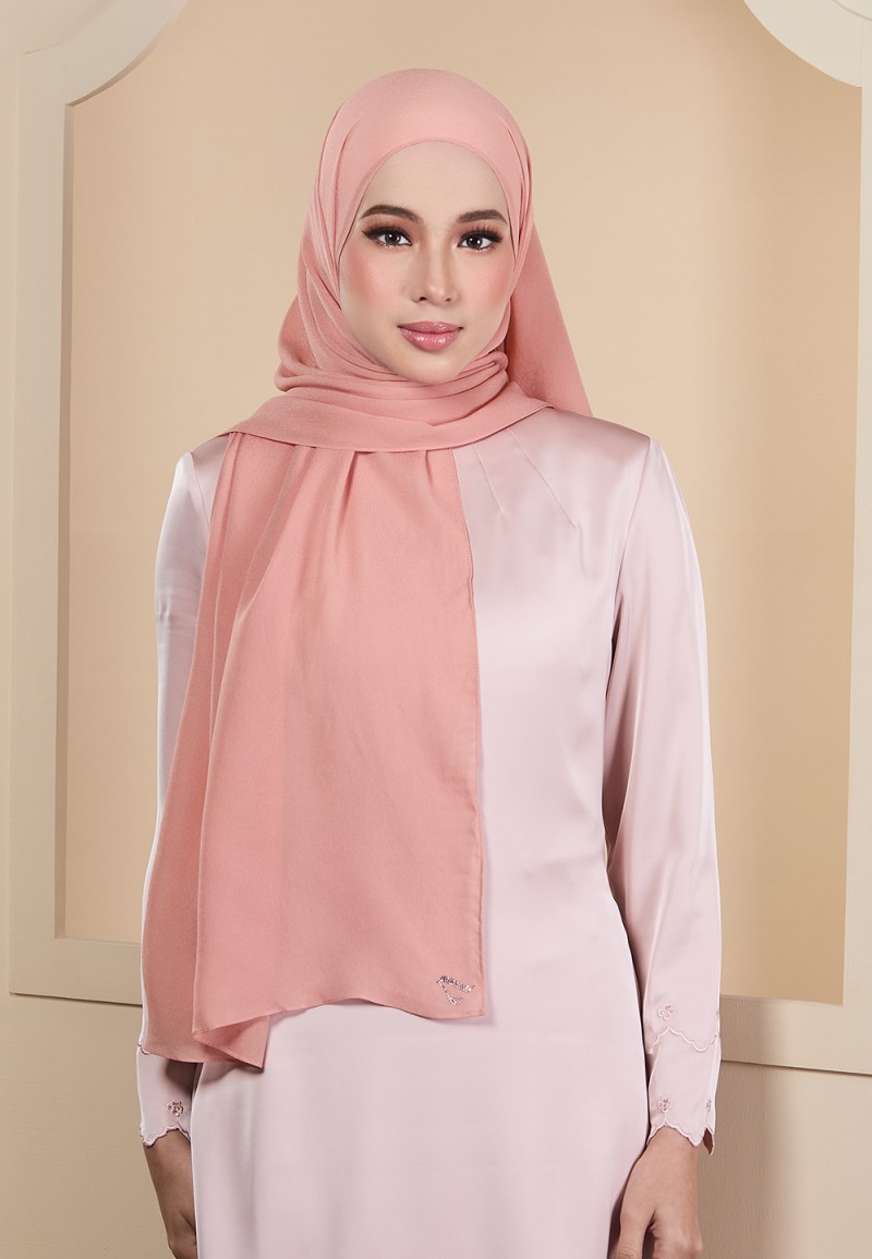 SHAWL HOUDA SILKY CHIFFON PLAIN