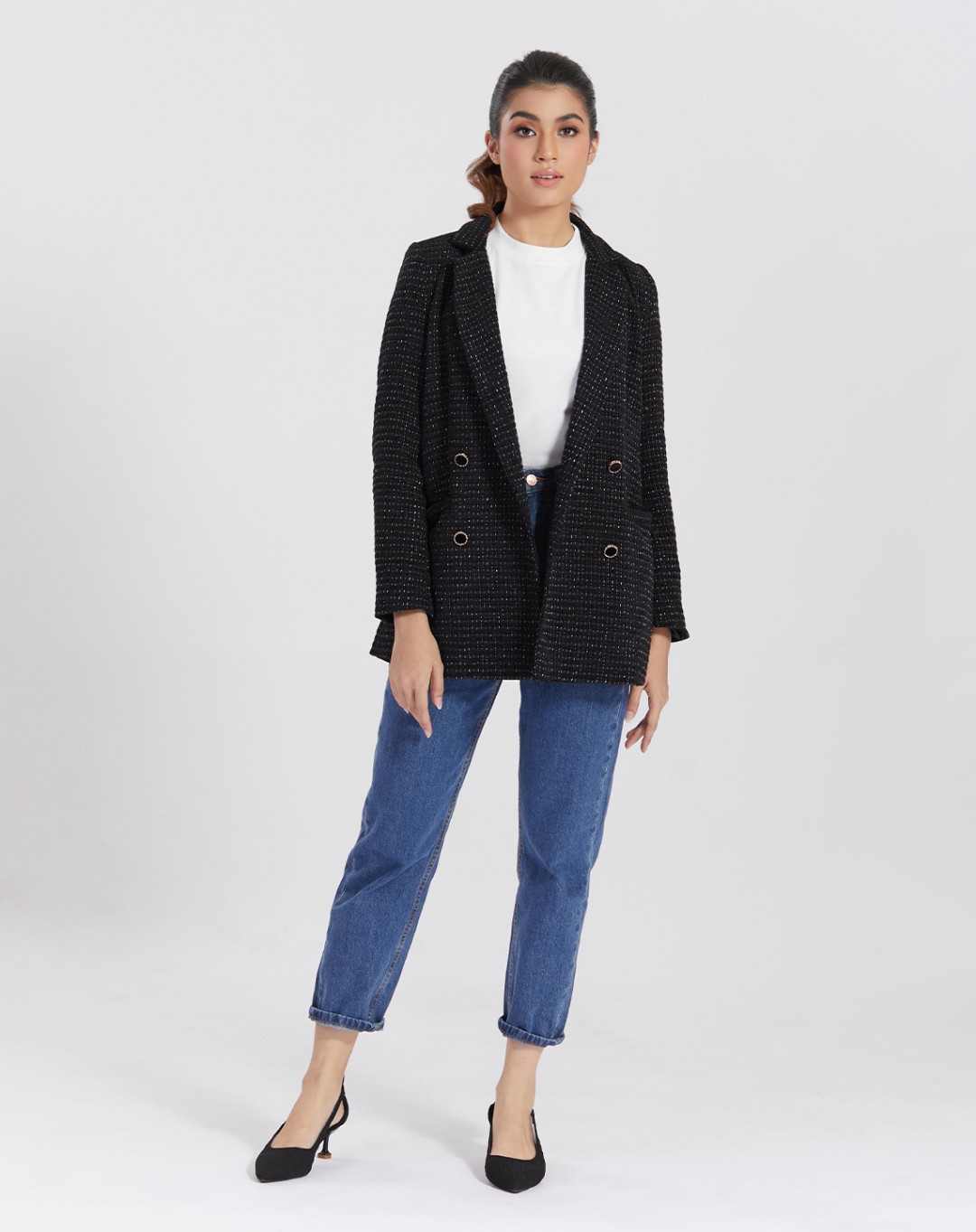 CORDELIA TWEED BLAZER