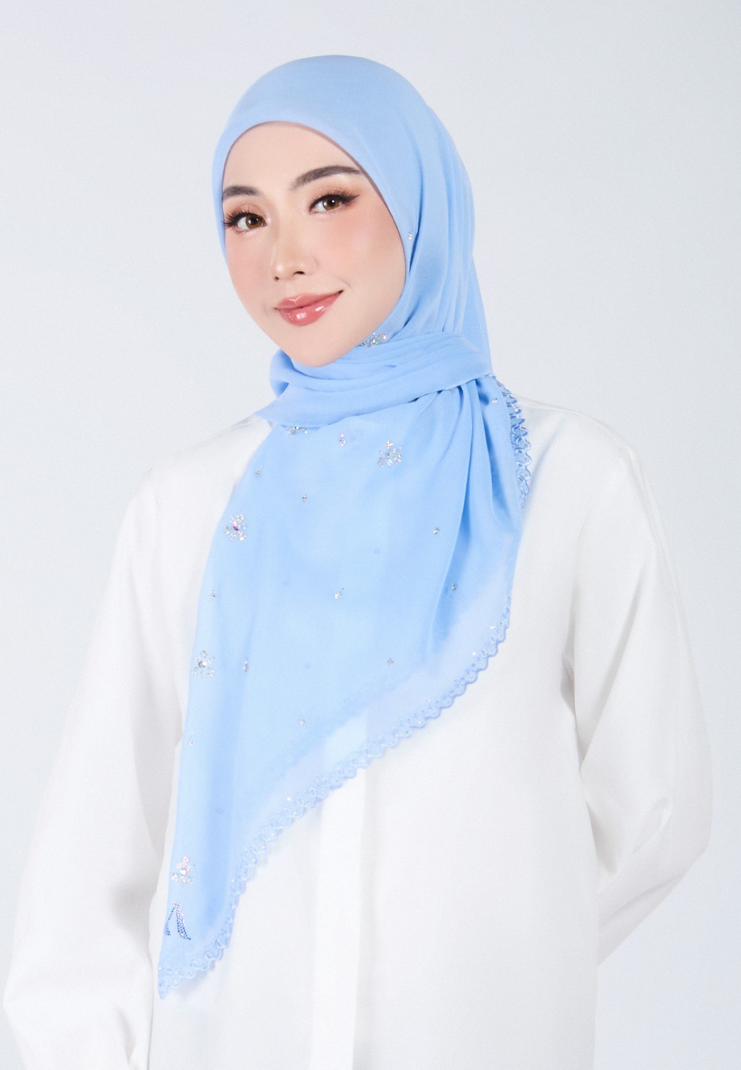 SQ ARIA GLEAM VOILE EMBROIDERY DIAMOND