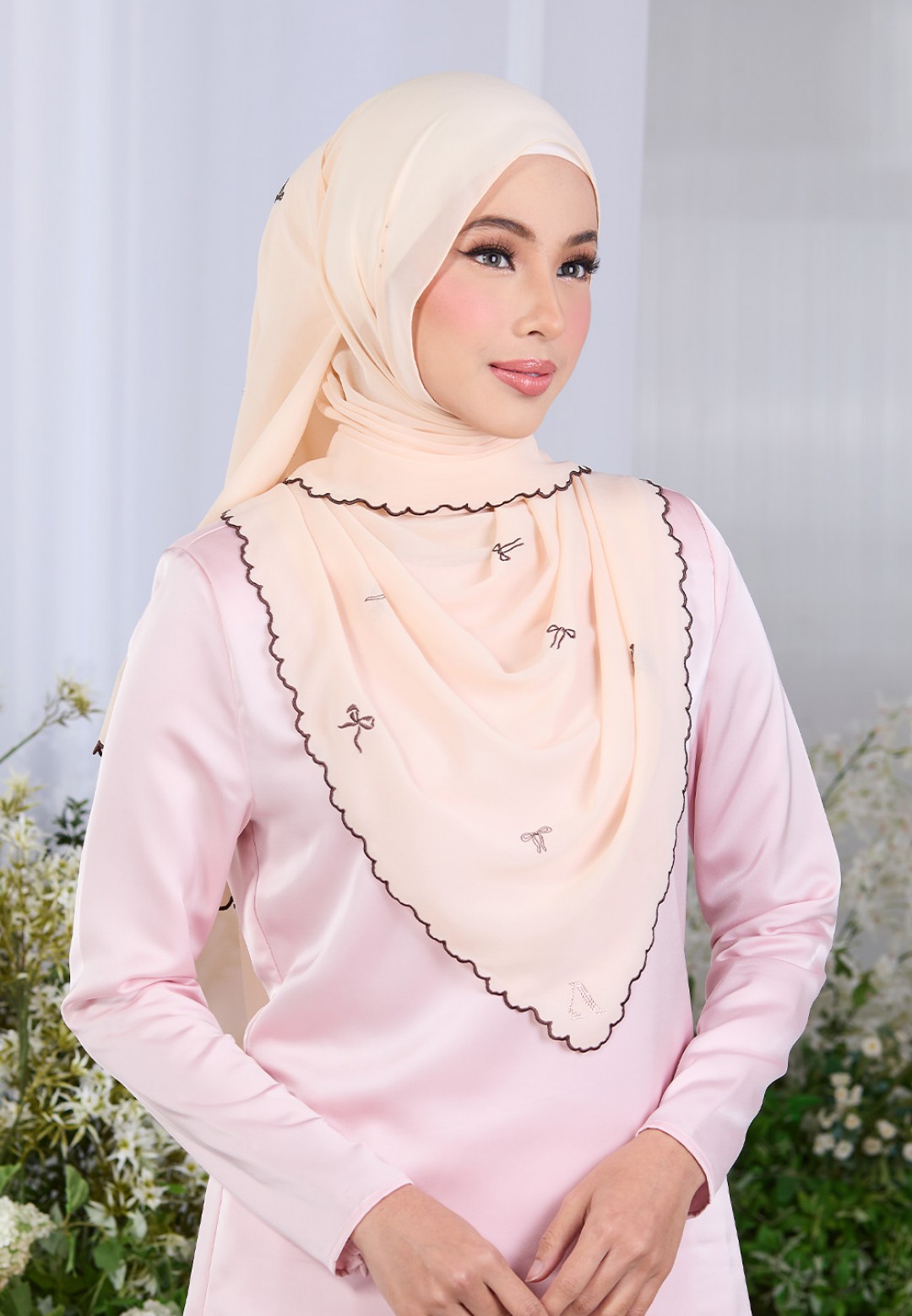SHAWL ROXY PLAIN EMBROIDERY