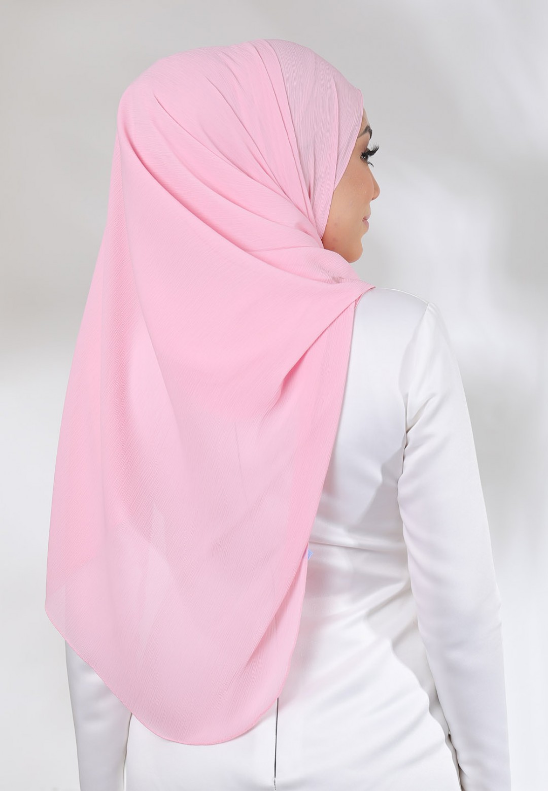 SHAWL CREASE CHIFFON PLAIN 79