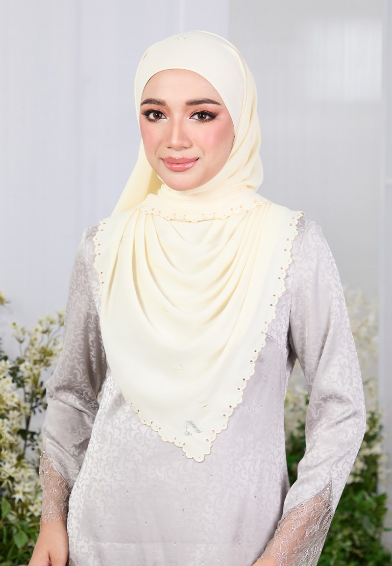 SHAWL ZARRA PLAIN EMBROIDERY