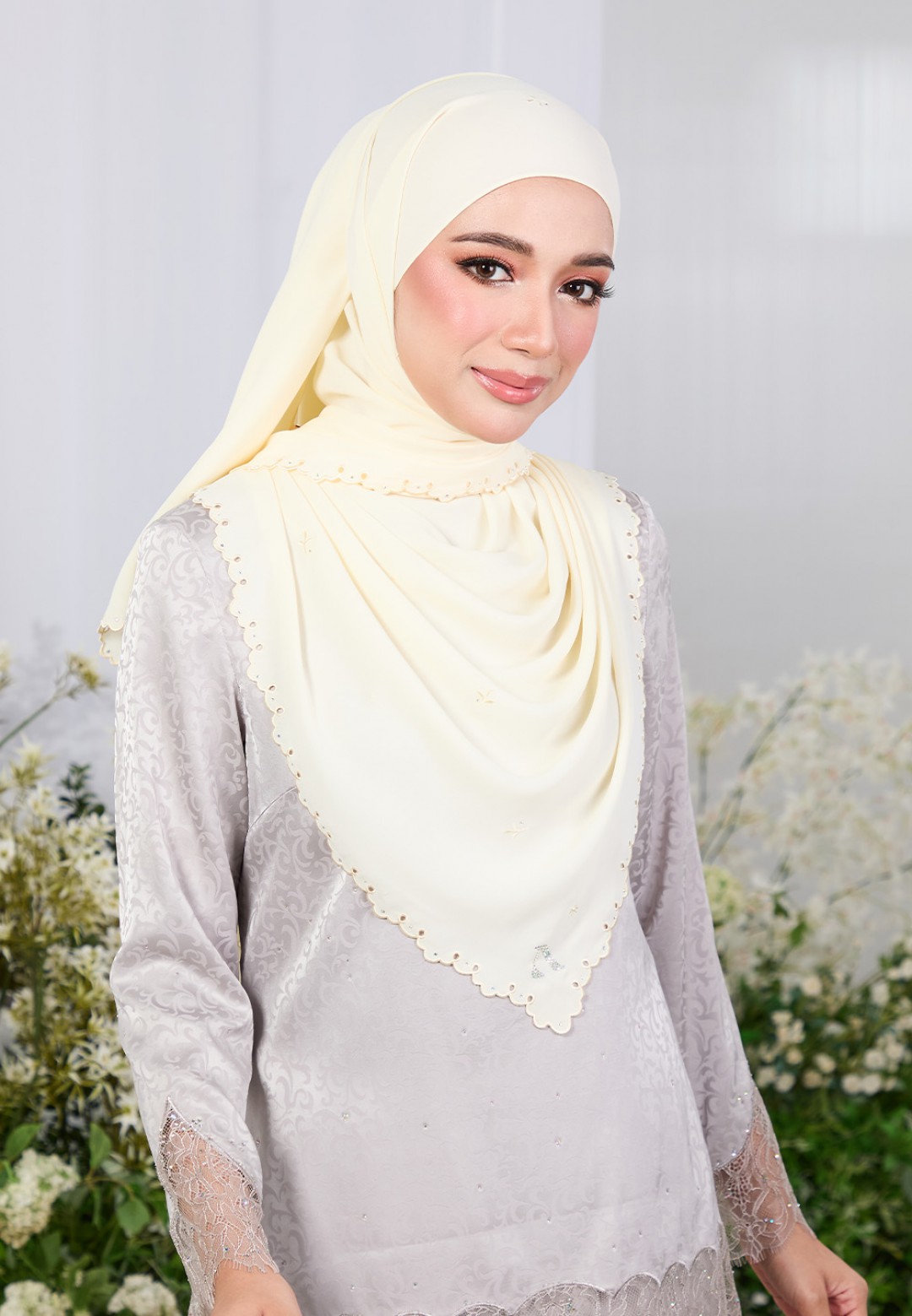 SHAWL ZARRA PLAIN EMBROIDERY
