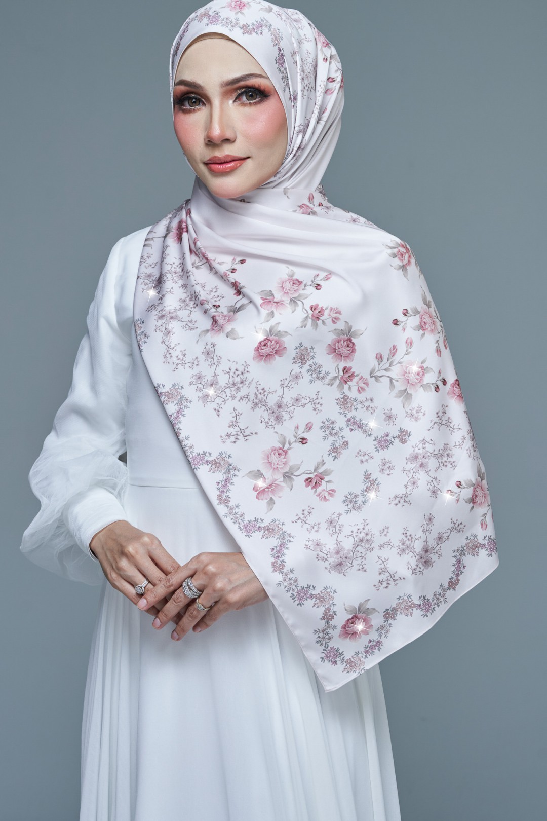 SHAWL PETALS PALS PRINTED DIAMOND