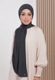 AFRAH INSTANT SHAWL  TIE BACK IN DARK GREY