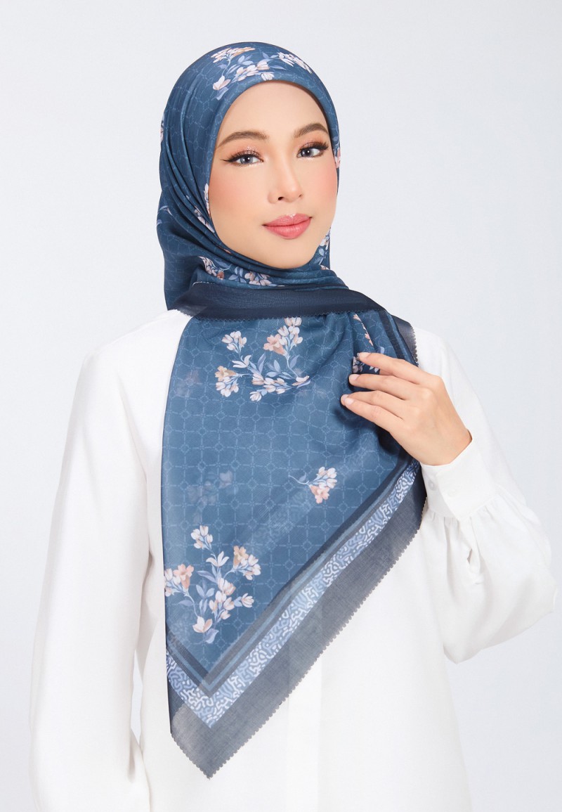 SQ TAMRAH VOILE PRINTED LASERCUT